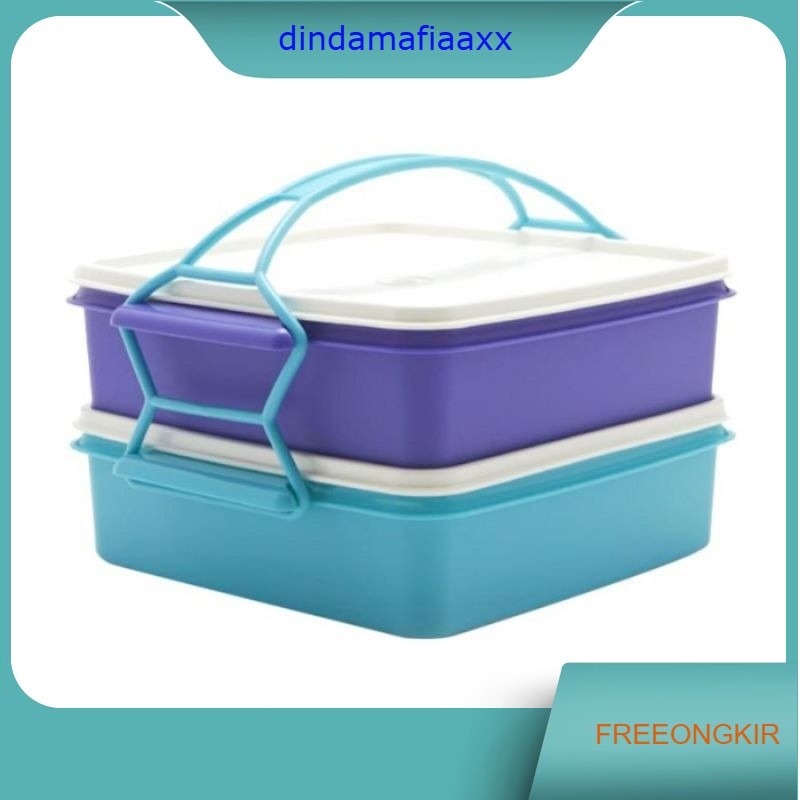 Tupperware large carry all set 2L / rantang 2 susun
