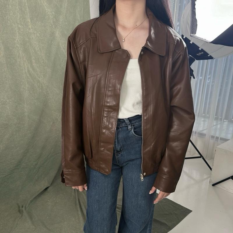 Topteen - Rei leather jaket outer kulit jacket