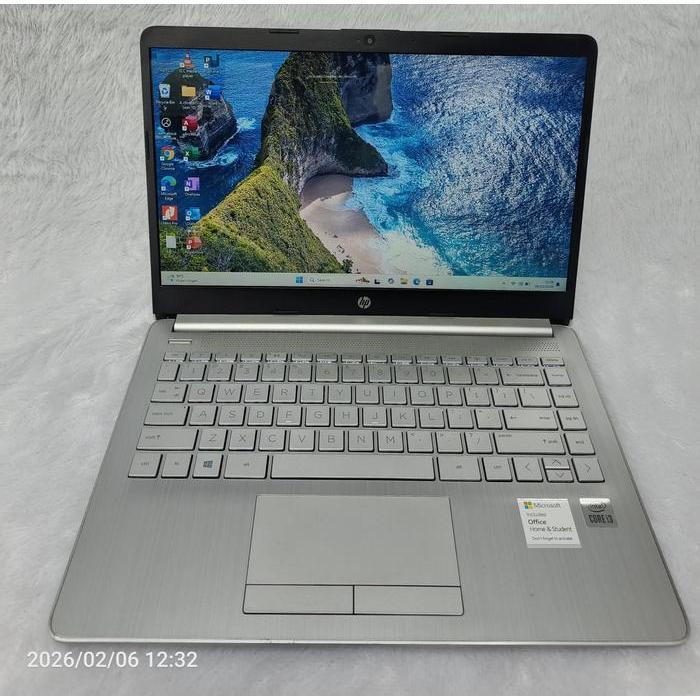 LAPTOP HP 14S CF3076U CORE I3 GEN 10 RAM 8 GB SSD 256 GB SILVER KEYBOARD BACKILIGHT