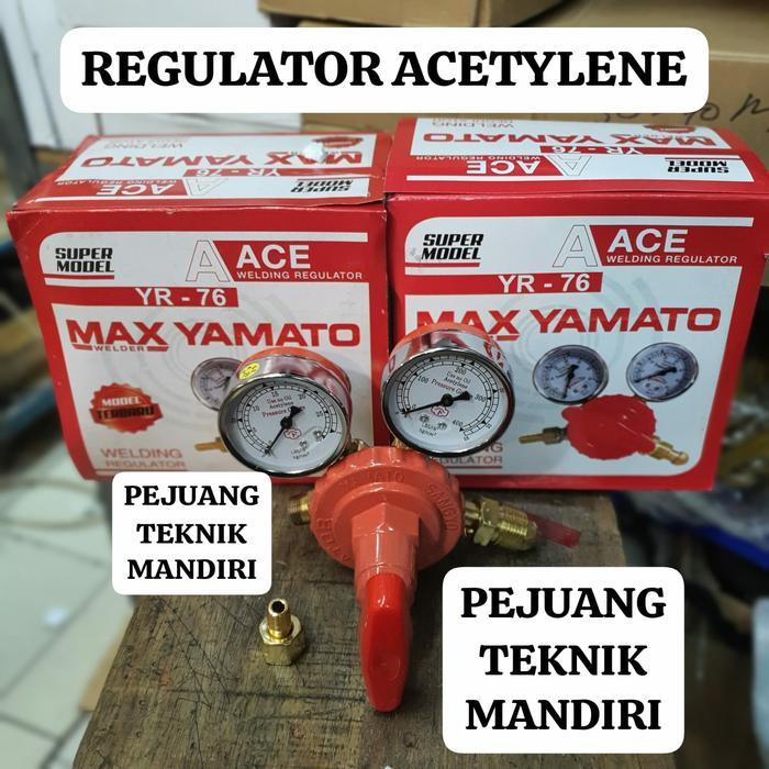 REGULATOR LAS ACETYLENE YAMATO / REGULATOR ACETYLENE / ASETILIN YAMATO - MAX YAMATO