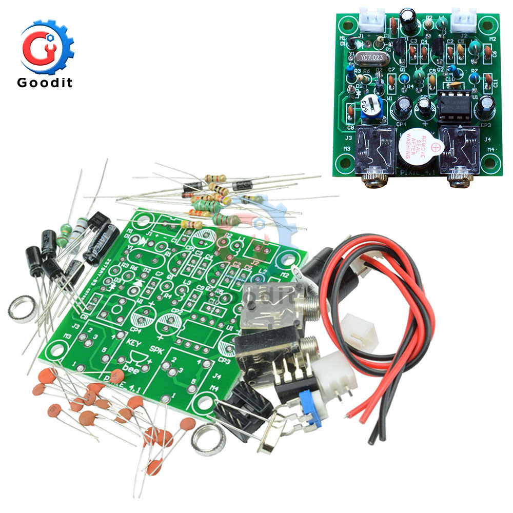 12V Power HAM RAO 40M CW Shortwave QRP Pixie Transmitter Receiver Module 7.023MHz-7.026MHz For Y Kit