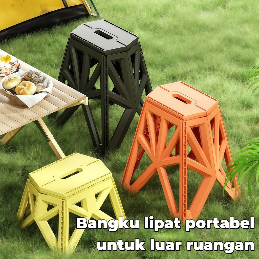 Kursi Lipat Outdoor Serbaguna/Kursi Lipat Plastik/Kursi Lipat Portable/Kursi Lipat Kecil Serbaguna/B