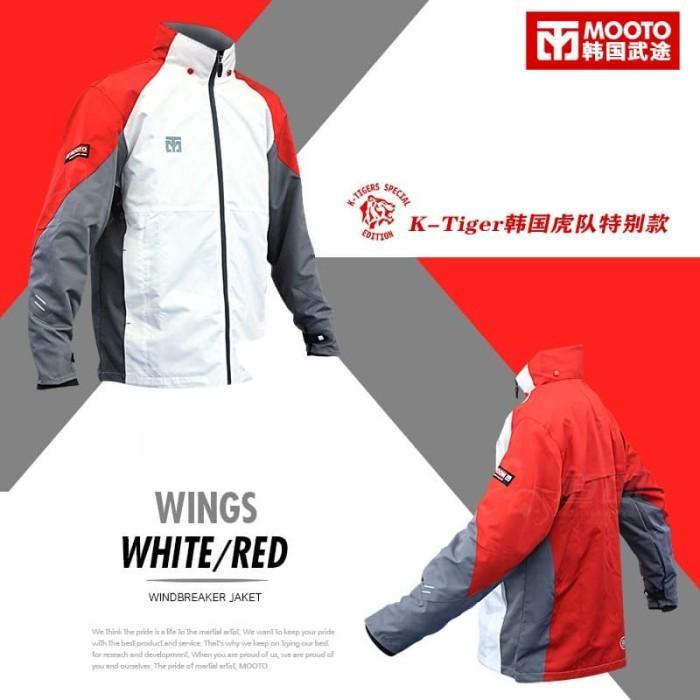 MOOTO Wing Jacket 3 Tone (White/Red/Grey) - XS