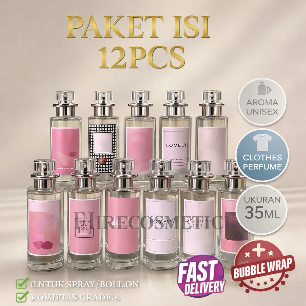 Paket Usaha Isi 12Pcs Parfum Thailand 35ml Unisex / Paket Parfum Viral minyak wangi harum