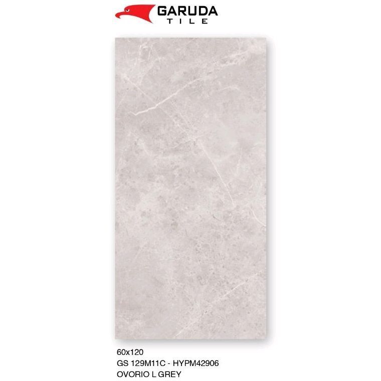 Granit Lantai Dan Dinding 60x120_80x80 Dan 60x60 Ovorio L Grey Glazed Polish | Kilap Product Garuda