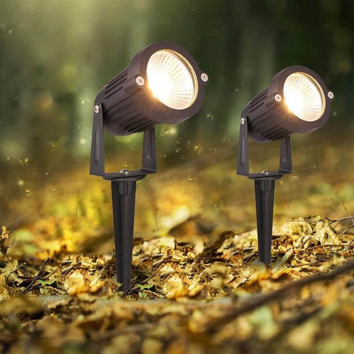GLOWLYA Lampu taman 5w sorot led Lampu sorot taman tembak 5 watt outdoor - KUNING TANCAP