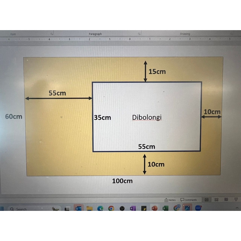 Triplek / Multiplek melamin putih Glossy 18mm Costum Ukuran custom bolongan