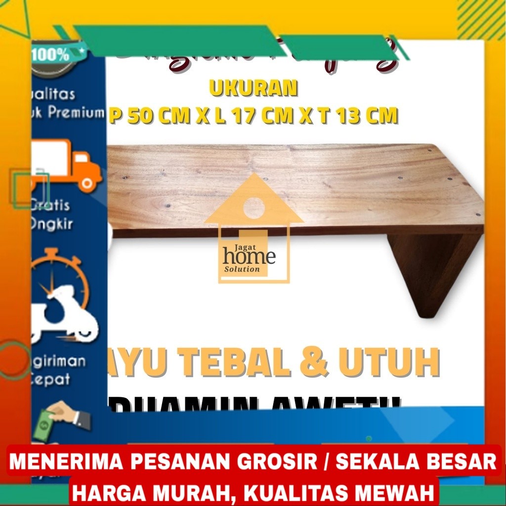 Promo Dingklik Panjang 50 Cm x 17 Cm x 13 Cm Jojodog Jengkok Kursi Jongkok Dingklik Kayu Bisa Custom