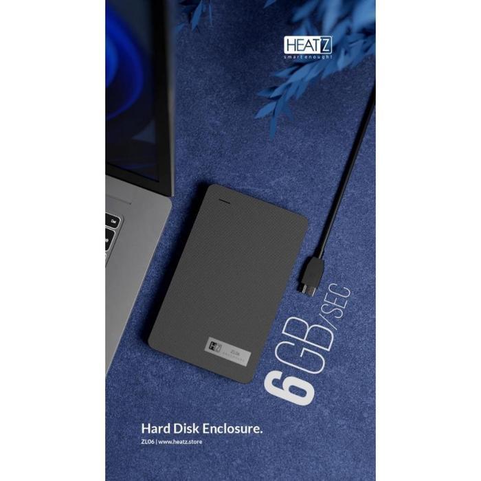 casing hdd 2,5 inchi sata 3.0 hard disk enclosure heatz hz