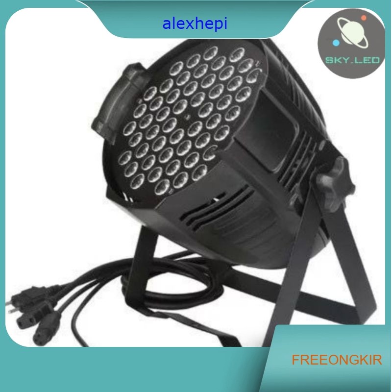 lampu panggung 54led Flat par light disco 54w /54led /lampu tembak dekorasi sorot  rgb