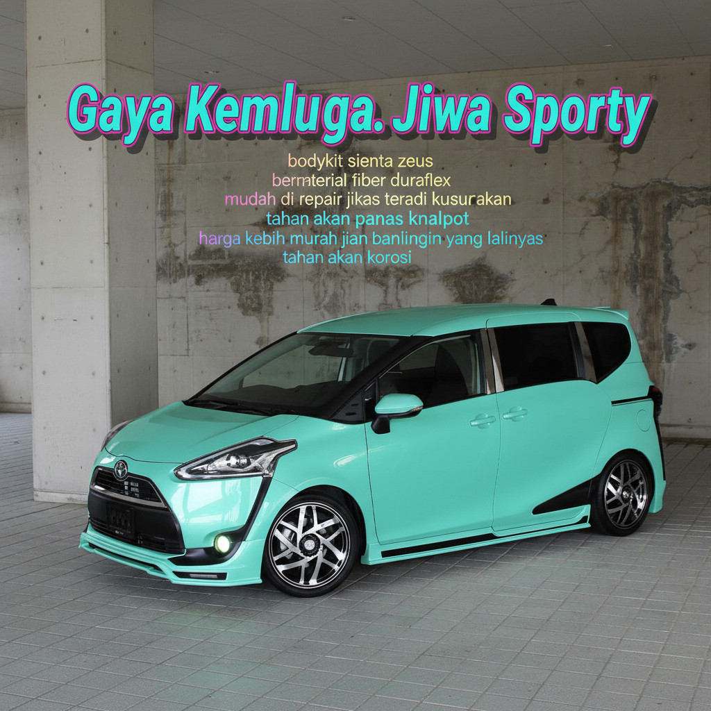 Variasi bodikit Bodykit Toyota Sienta Zeus bodikit sienta body kit sienta