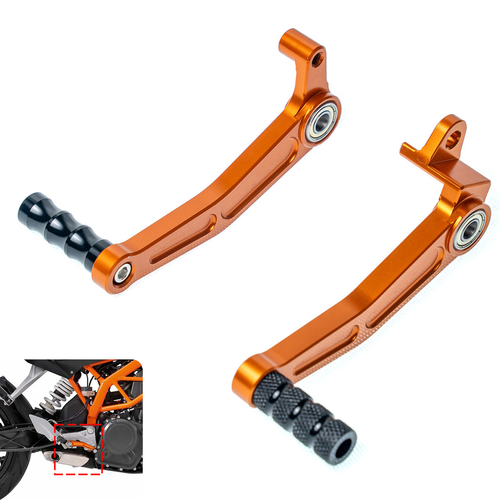 Motorcycle Foot Brake Lever and Gear Shift Lever Orange Black C for ktm  duke 125 200 390 rc125 rc20
