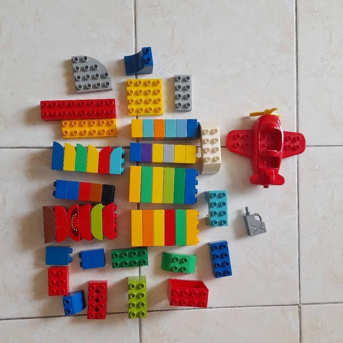Duplo Parts Pesawat - Ori Lego Duplo Brick Toys Mainan Anak Laki 2ND