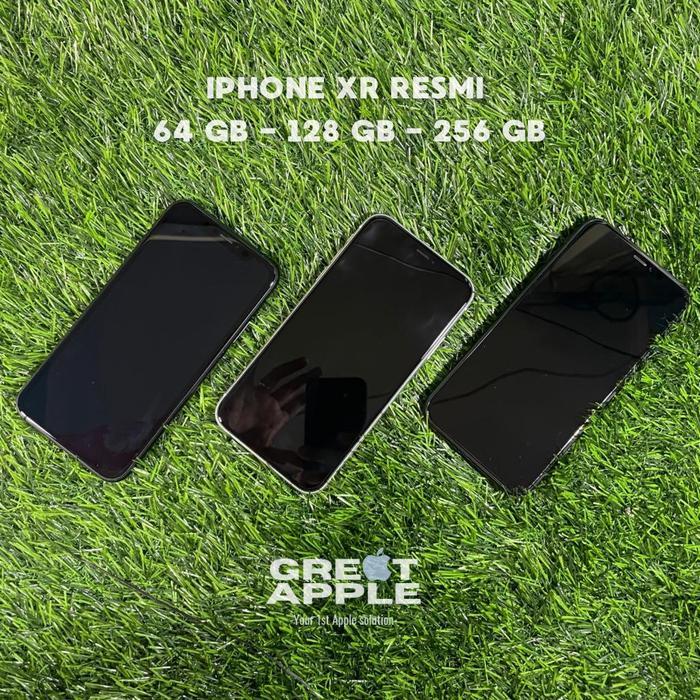 IPHONE XR GARANSI RESMI IBOX-INTER, ALL COLOUR - FULLSET 64-128-256GB - 256GB, FULLSET INTER