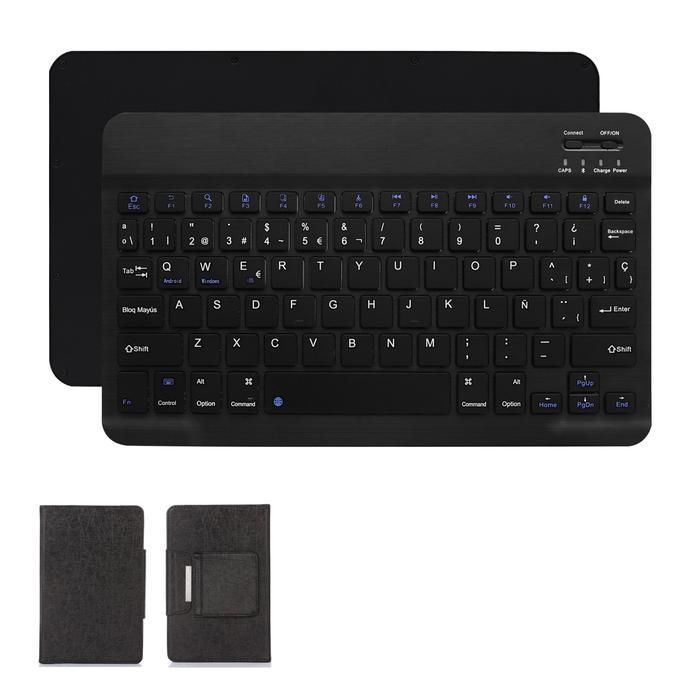 Aksesoris untuk Olike Edutab E1 8 inch Tablet Bluetooth Keyboard Case Casing Trackpad - Keyboard Bia