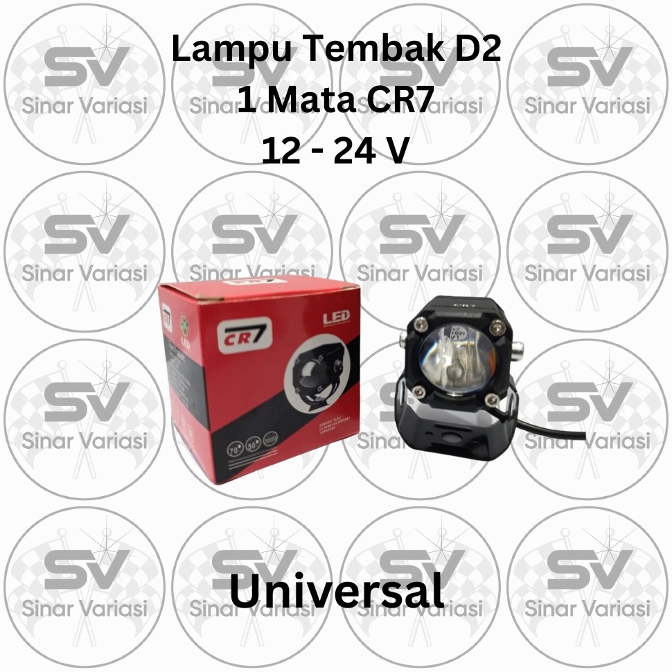 Lampu Laser LED D2 CR7 Mini Lampu Sorot Mini D2 Lampu Tembak Mini D2 Driving 20 WATT Universal Seped