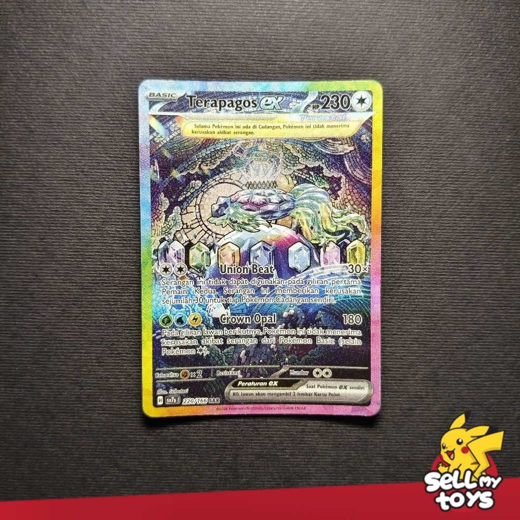 POKEMON TCG Indonesia - Bimbingan Rasi Terapagos ex SAR sv7s 220/166