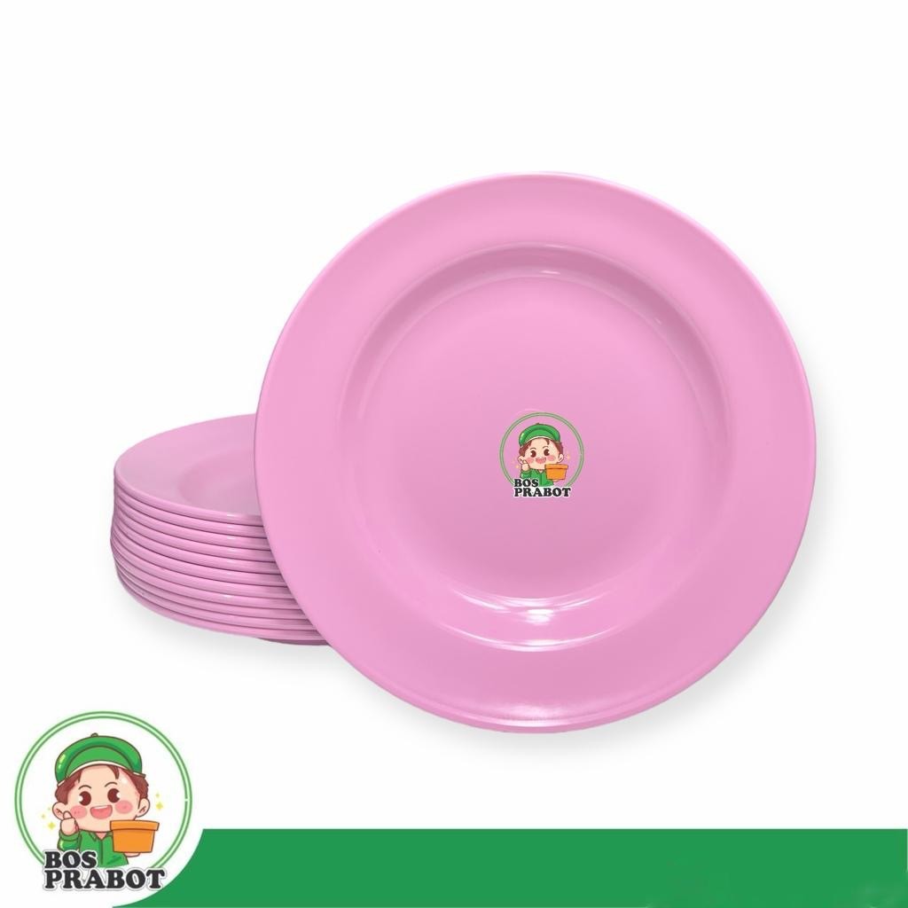 PLAOSANSTORE PIRING MELAMIN 1 LUSIN TEBAL  PIRING MELAMIN LUSINAN TEBAL TAHAN BANTING