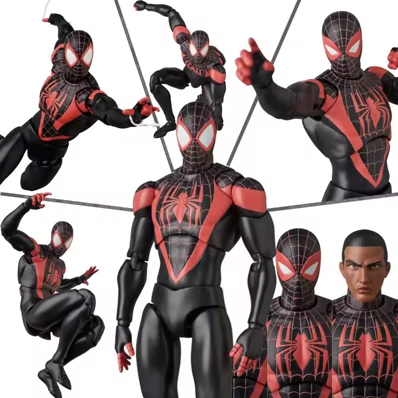 Ct Toys Mafex 092 Spiderman Miles Morales anime Action Figure Ultimate Comics Spider-Man Shf Figure 