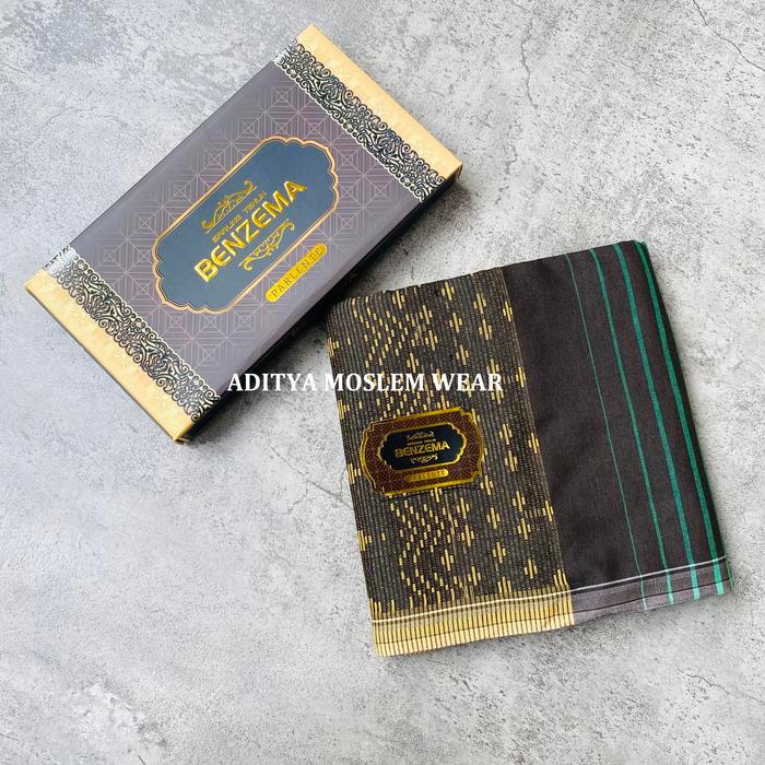 Sarung Tenun Dewasa Benzema Parlente Motif Dobby Songket Muslim Lebaran Katun Pria - BP - 01