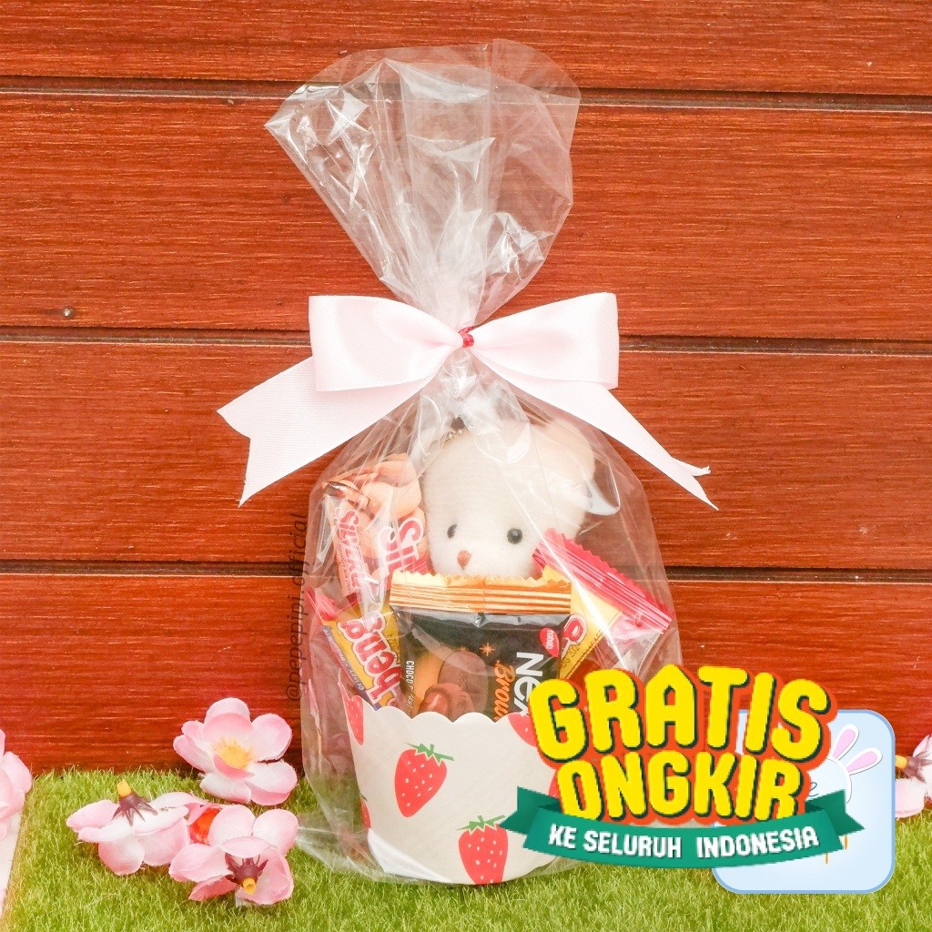 Mini Gift Snack / Hampers Snack / Bingkisan Snack Cup Gift Kado Valentin Set coklat Silverqueen Kue 
