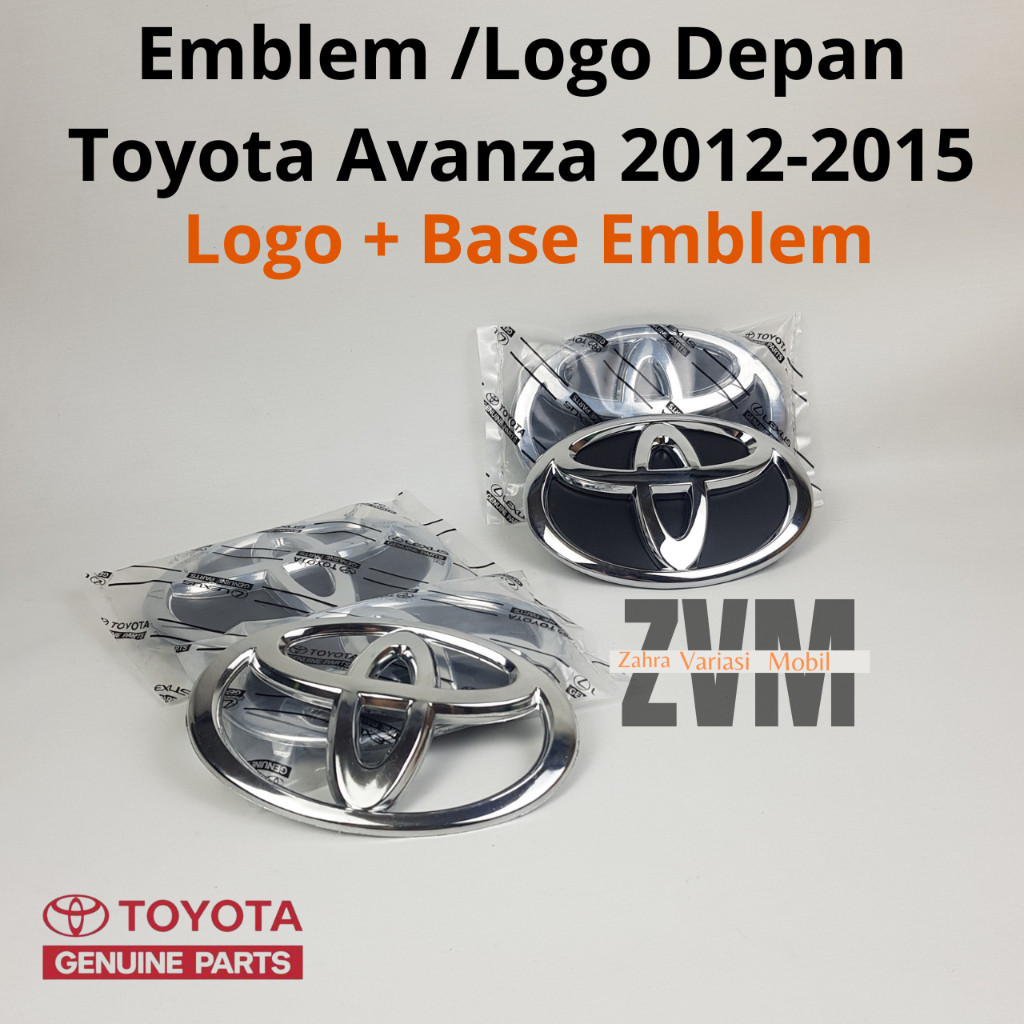 Emblem Logo Depan Avanza Komplit 2012-2015/ Logo Depan Toyota Avanza 2015