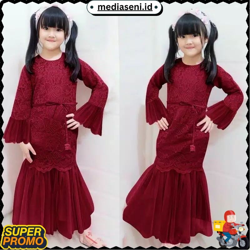 TERLARIS Gamis anak perempuan Duyung 3-11tahun / gamis anak / baju muslim anak perempuan / baju gami