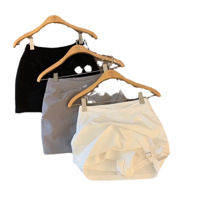 a Rok model A-line, rok pendek, rok setelan