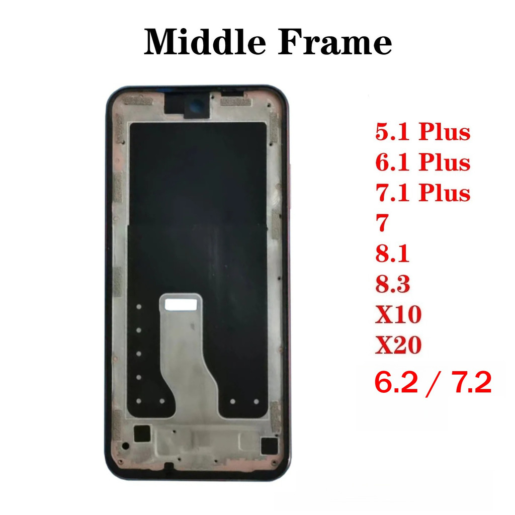 OG For Nokia 5.1 6.1 6.2 7 7.2 7.1 8.1 8.3 Plus X10 X20 Middle Frame Housing LCD Front Frame Housing