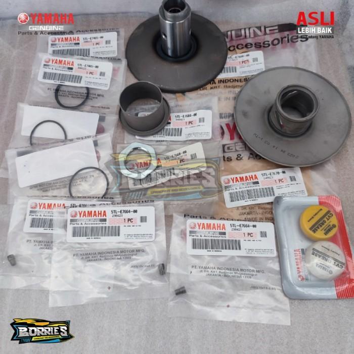 1 SET PULLY ASSY BELAKANG MIO SPORTY SMILE ORIGINAL ORI YAMAHAbermutu