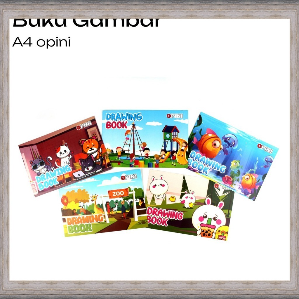 NEW 10pcs Buku Gambar A4 OPINI / 1pak Buku Gambar A4 OPINI (OP-03) [SF]F02B TERBARU 2026 TERMURAH TE