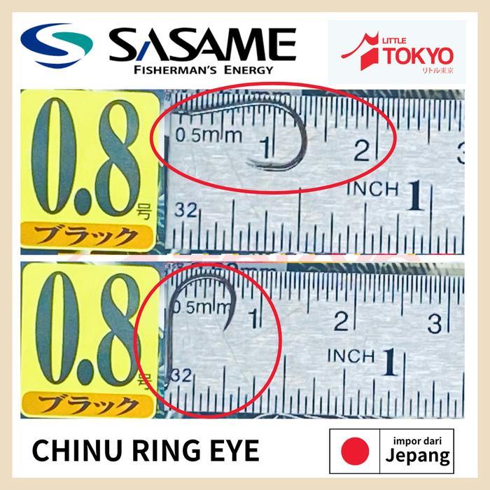 Mata Kail Pancing SASAME CHINU RING EYE JDM PRODUK Original Japan - #0.8
