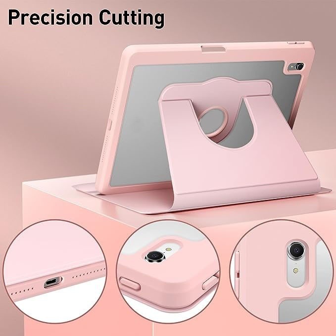 Smart Case Adannu 360 Akrilik Rotation + Standing Flip Rotary Bening Putar 360•  For mipad 6 / case 
