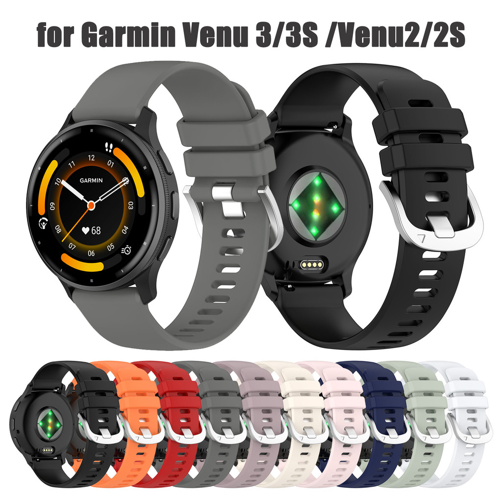 Silicone Strap For Garmin Venu 3/3S Sport Strap Smart wat Bracelet For Garmin Venu 2/2s/Vivoactive 4
