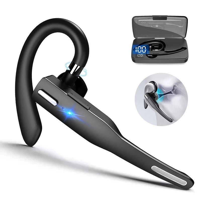 YYK-525 Wireless Headset Business Ear-mounted Bluetooth-compatible 5.1 Hands-free Call Noise Reducti