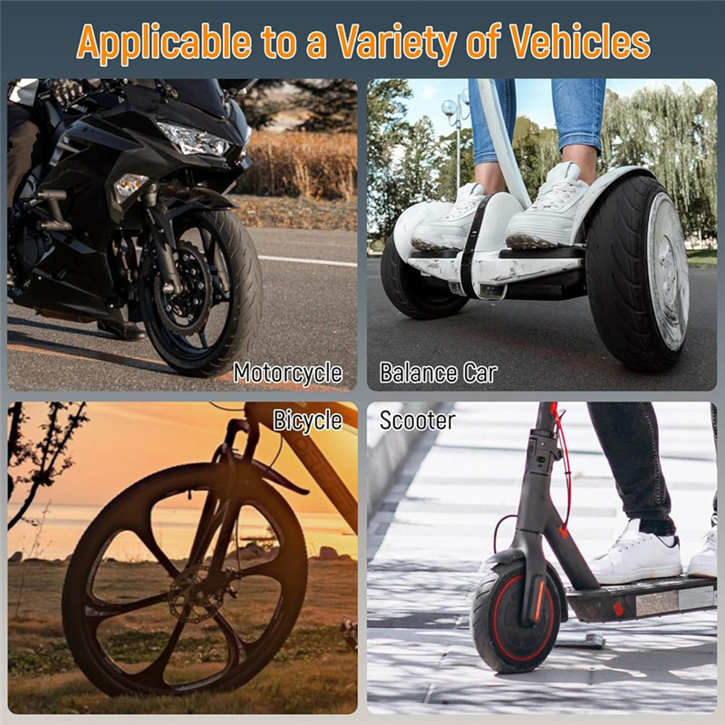 Kunci Skuter Listrik A02K Anti Maling, Gembok Rantai Anti Maling untuk Tas Skuter Listrik