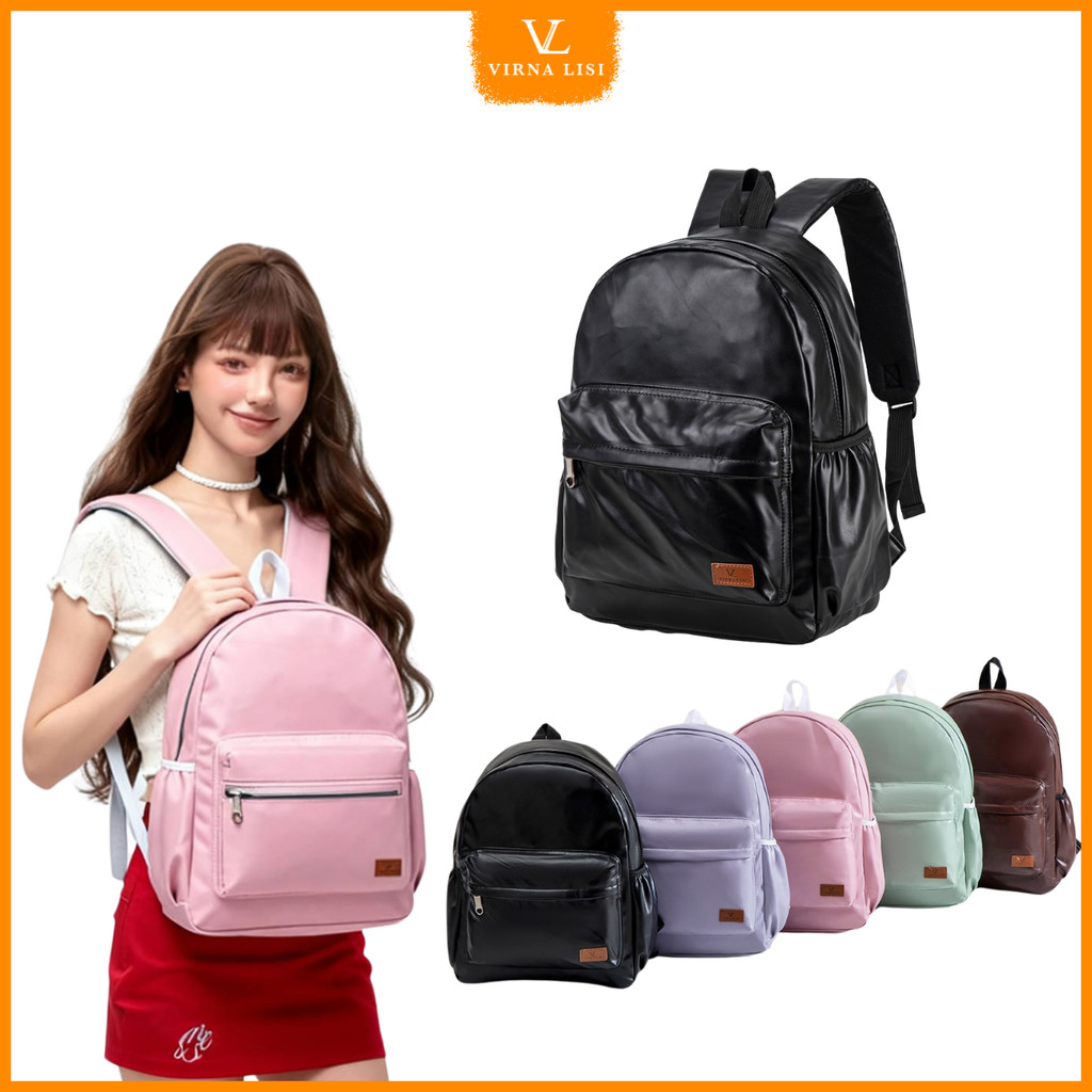 [Ransel Bag] - VIRNALISI Tas Ransel Harian Wanita Kuliah Sekolah Ringan VL-2522