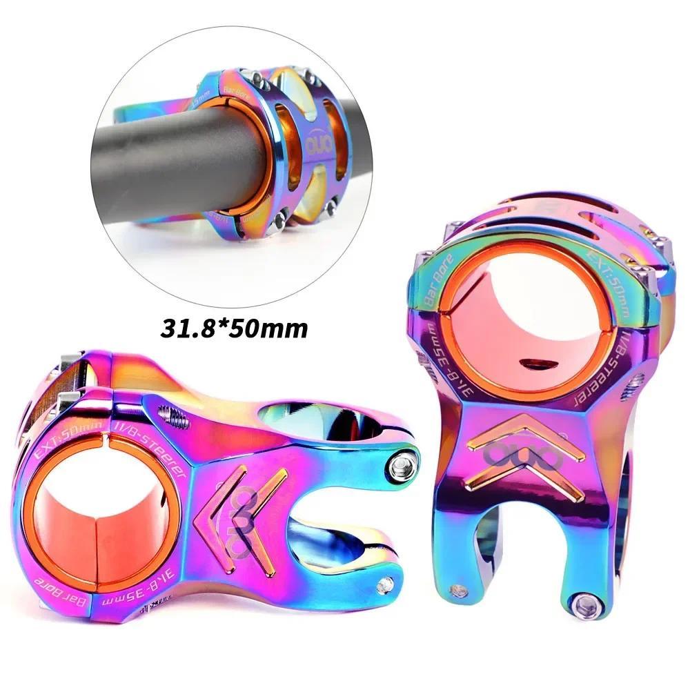 Stem CNC MTB 31.8/35mm untuk Stang Sepeda Gunung 35/50mm 0 Derajat Riser DH AM Enduro 28.6mm Steerer