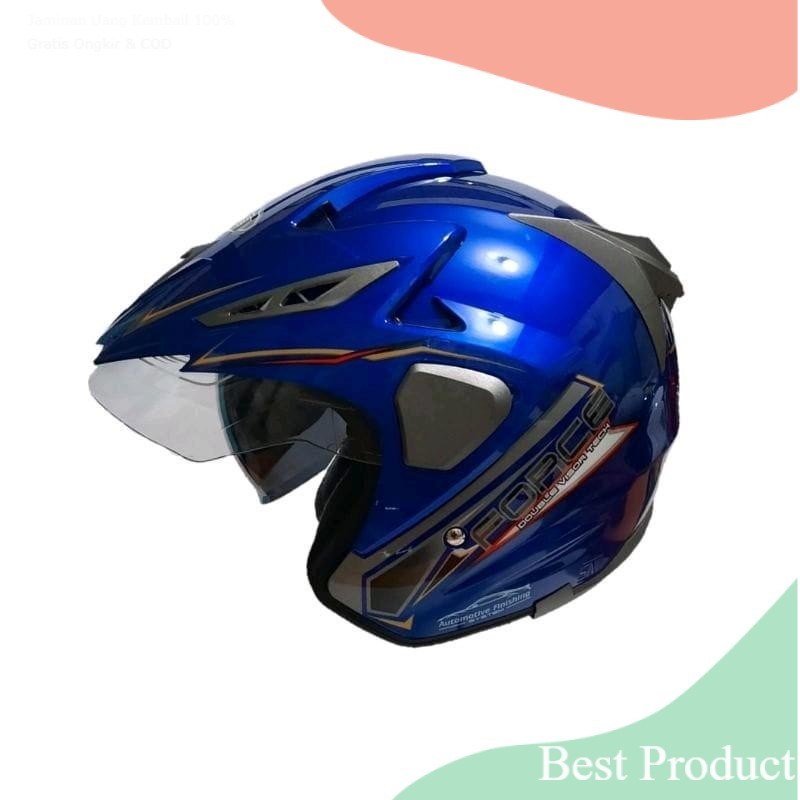 Helm Force SNI Original Anti Pecah Ada Anti Malingnya Garansi Kaca Motorsouvenir lainnya