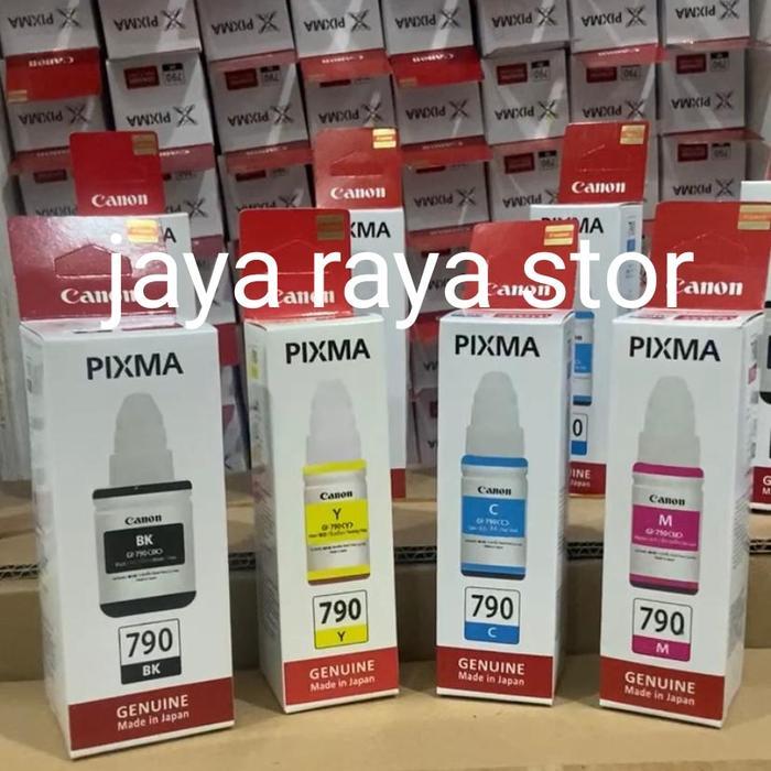 DISKSPACE Tinta Canon PIXMA GL-790 Original G1010/G2010/G3010/G4010 -smua warna - Hitam
