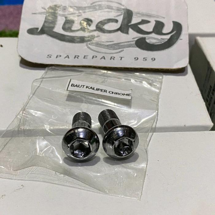 2(PC) BAUT KALIPER BAUT DUDUKAN KALIPER YAMAHA FIZR F1ZR JUPITER VEGA RXKING DLL Motorcycle
