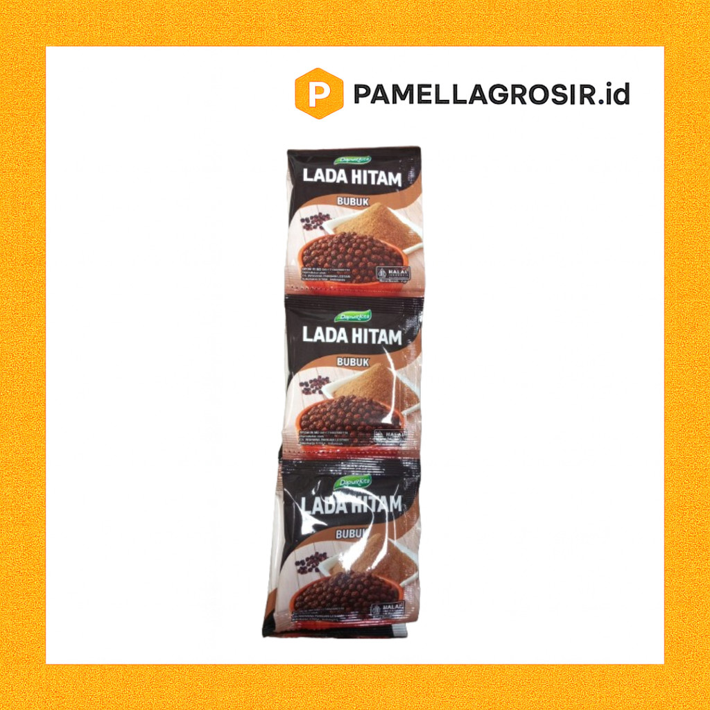 LADA BUBUK DAPUR KITA LADA HITAM BUBUK 1 RENTENG 12 PCS