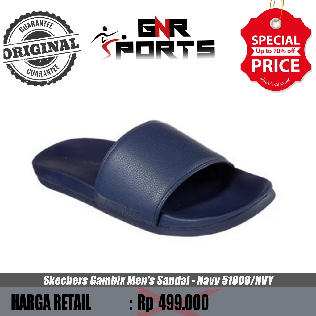 Sandal Skechers Gambix Men's Sandal - Navy 51808/NVY Original 100%