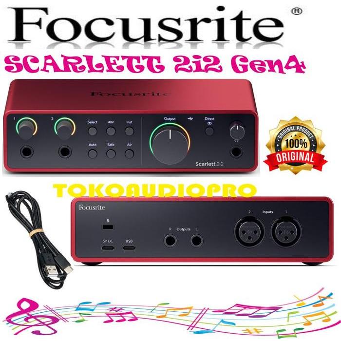 focusrite scarlett 2i2 soundcard usb