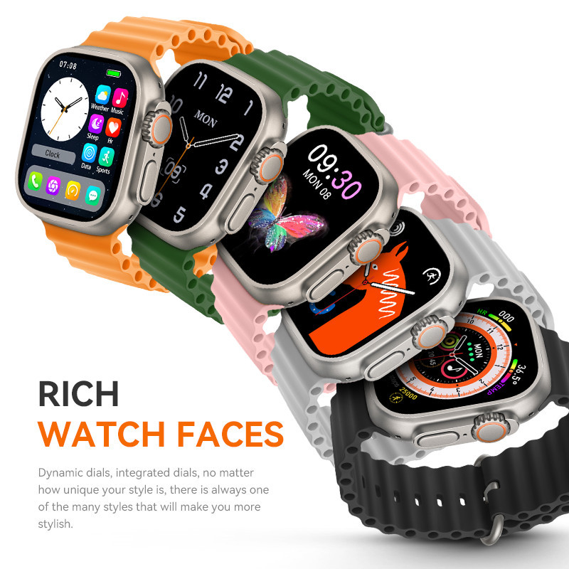 NEW 2023 Smartwatch T55 Watch 8 Pro 8 MAX ULTRA 2.09 Inch SMARTWATCH SERIES 8 ULTRA FULL SCREEN BISA