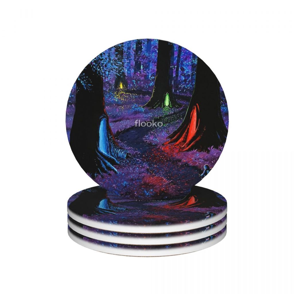 Crossroads Ceramic Coasters Kitchen Bar Supplies (Pack of 4 pieces)