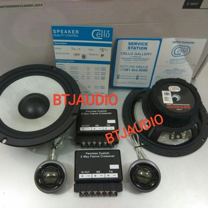 SPEAKER SPLIT/COMPONENT 2 WAY PEERLESS TC5 6,5 INCH (KONDISI 100% BARU