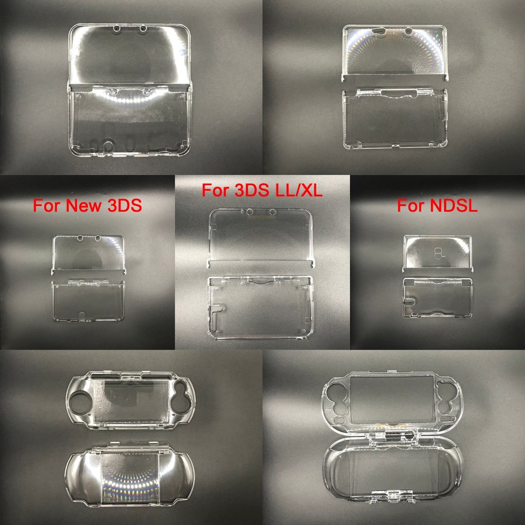 Transparent Plastic Crystal Case Cover Protective Shell For Nintend NDSL/NDSi/NDSi XL/3DS/3DS XL/NEW