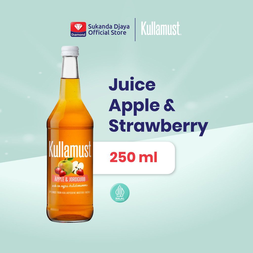 Kullamust Juice Apple & Strawberry / Jus Apel Murni & Stroberi 250 ml