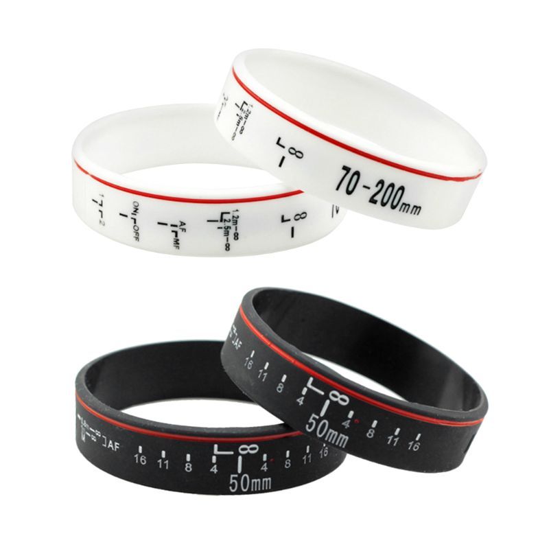 Gelang Lensa Kamera Silikon untuk Fotografer, Aksesoris Studio Foto untuk Kamera Canon